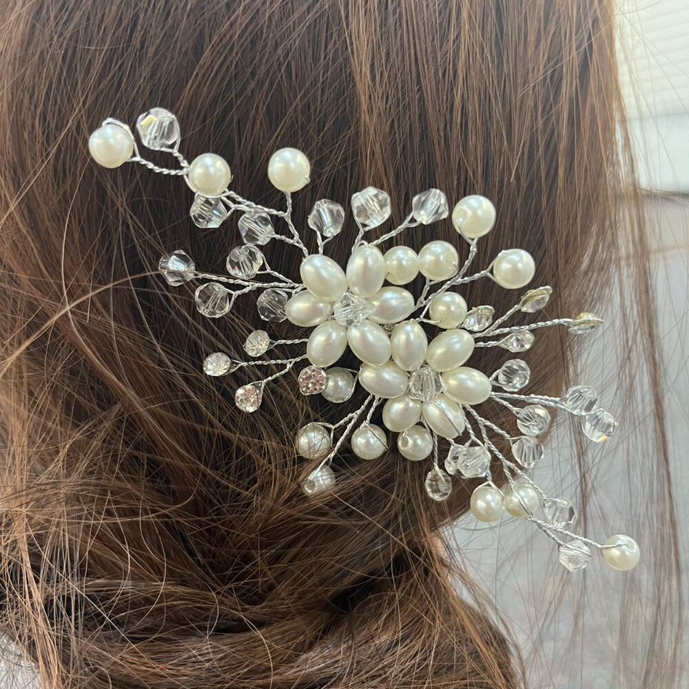 Flower Bride Wedding Hair Comb